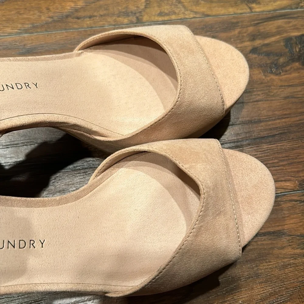 NEW! Chinese Laundry Dark Nude Theresa Platform Sandal - Size 8.5 🚜